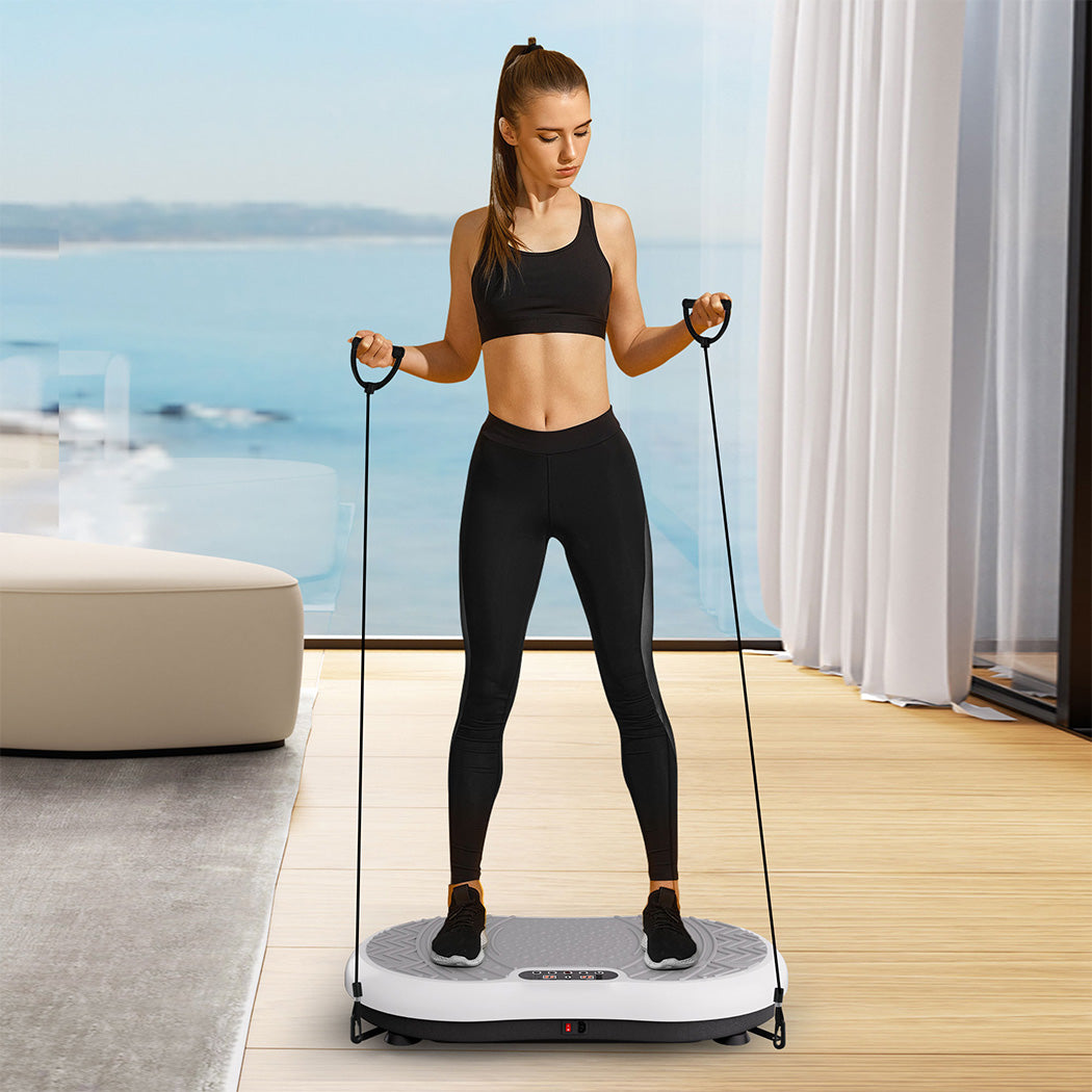 Centra Vibration Plate Train Exercise Machine White-2006732711808602119