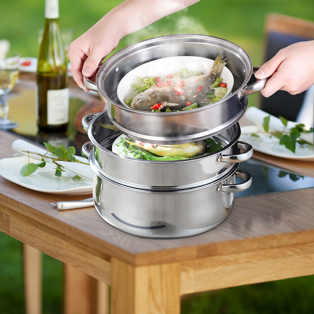 TOQUE Stainless Steel Steamer Meat Vegetable-2006733057989677062