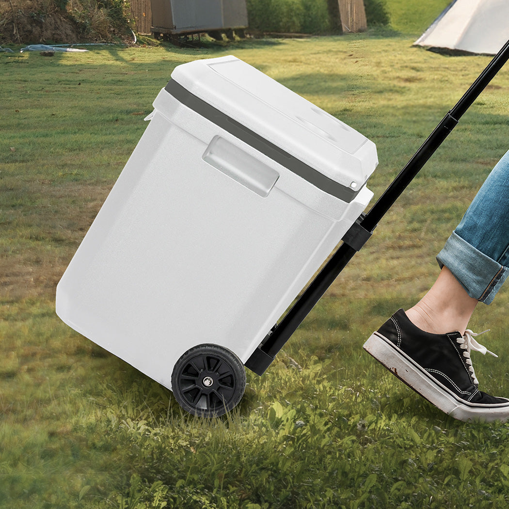 Mountview Cooler Ice Box 27L/43L Portable Chest Trolly For Camping BBQ Picnic-2018816881380691975