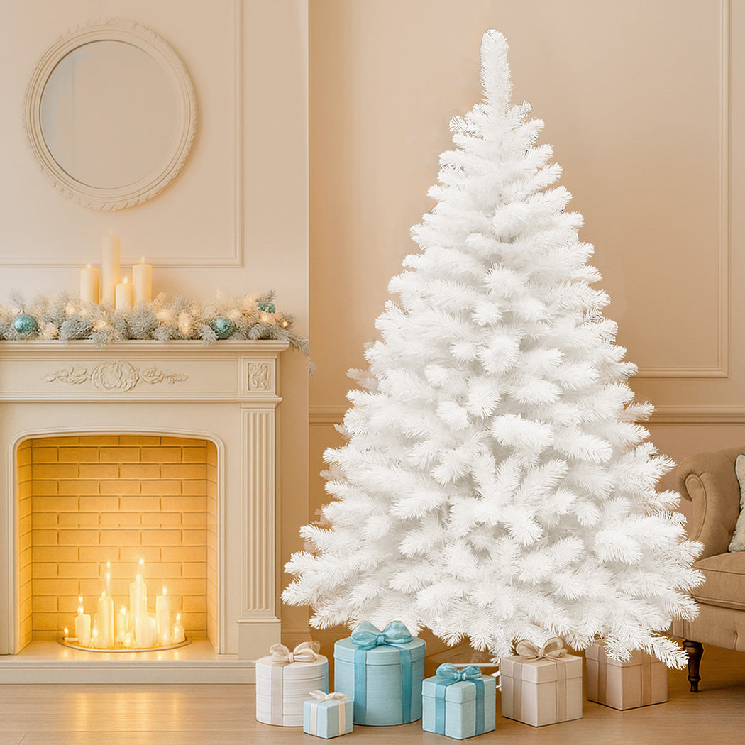 Santaco 1.8M 670 Tips White Christmas Tree-2006732744293486599