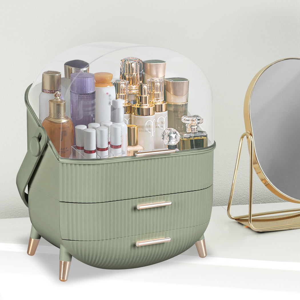 Makeup Storage Case Cosmetic Organiser Light Green-2018816781564645383