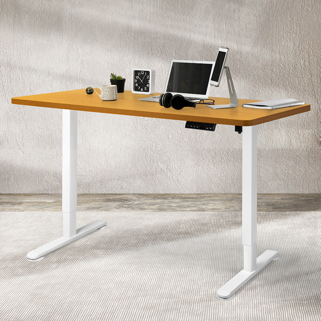 Levede Motorised Standing Desk Height 120cm Natural 800x 1.5MM-2018816928658886663