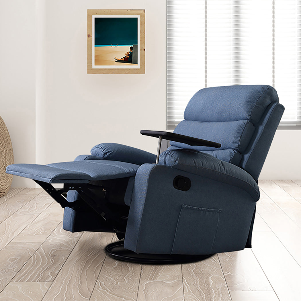 Levede Massage Chair Recliner Chairs Blue-1954802889100759047