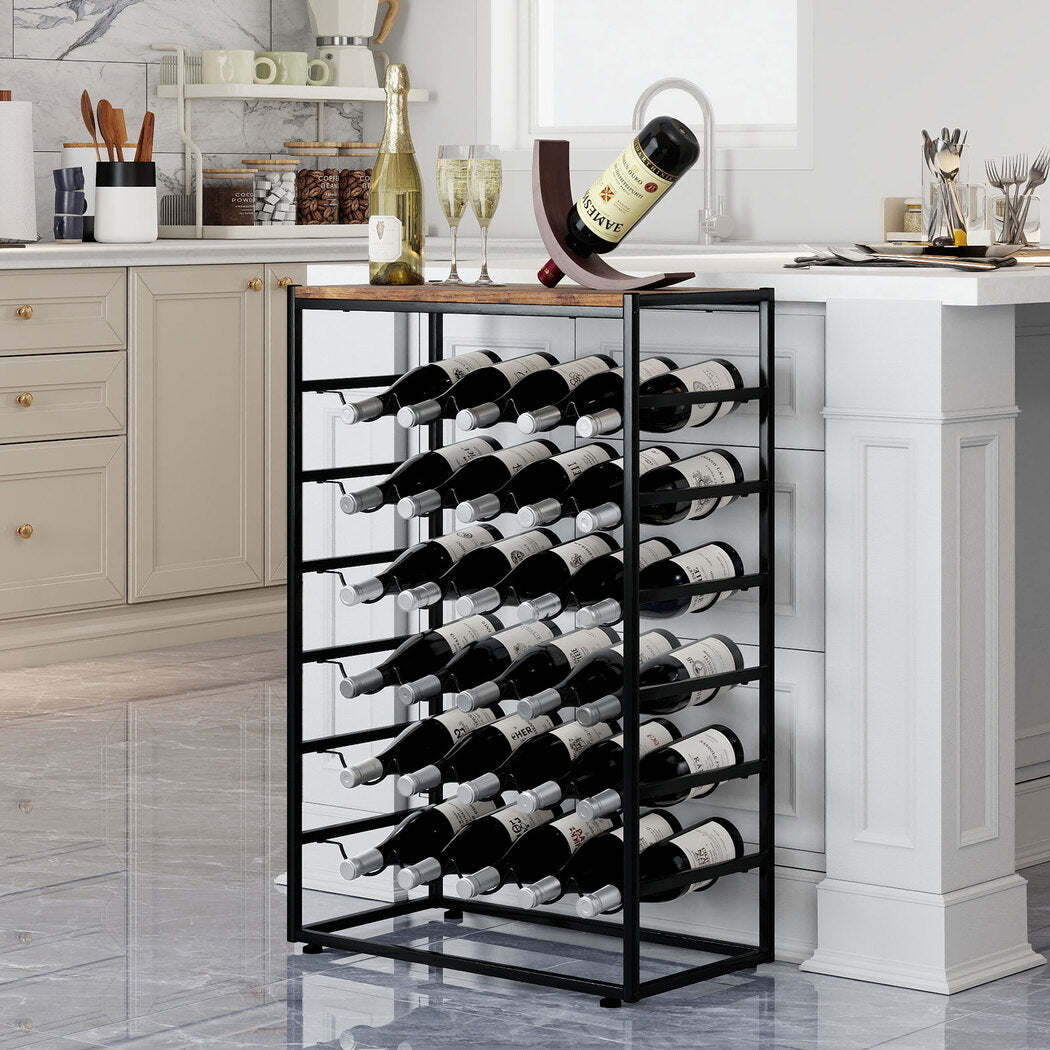 Levede 30 Bottles Wine Rack 6 Tiers Wine Shelves Holder-2018816794386632711