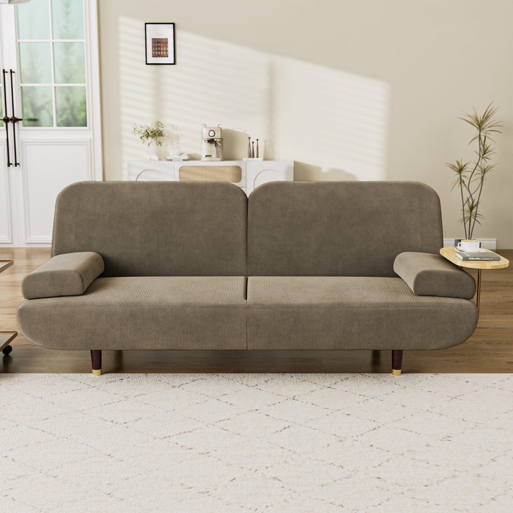 LEVEDE CONVERTIBLE SOFABED WITH USB CHARGE AND SIDE TABLE-2006732844935811078