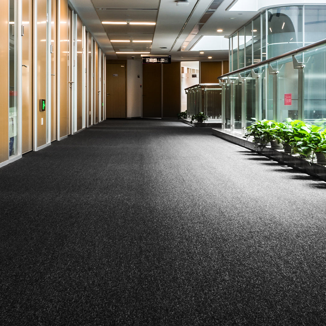 Marlow 20x Carpet Tiles 5m2 Box Heavy Black-2018816862061727750