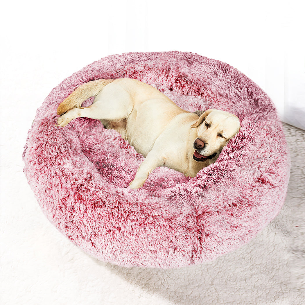 PaWz Pet Bed Memory Foam Dog Donut Pink Medium-2018816792675356679