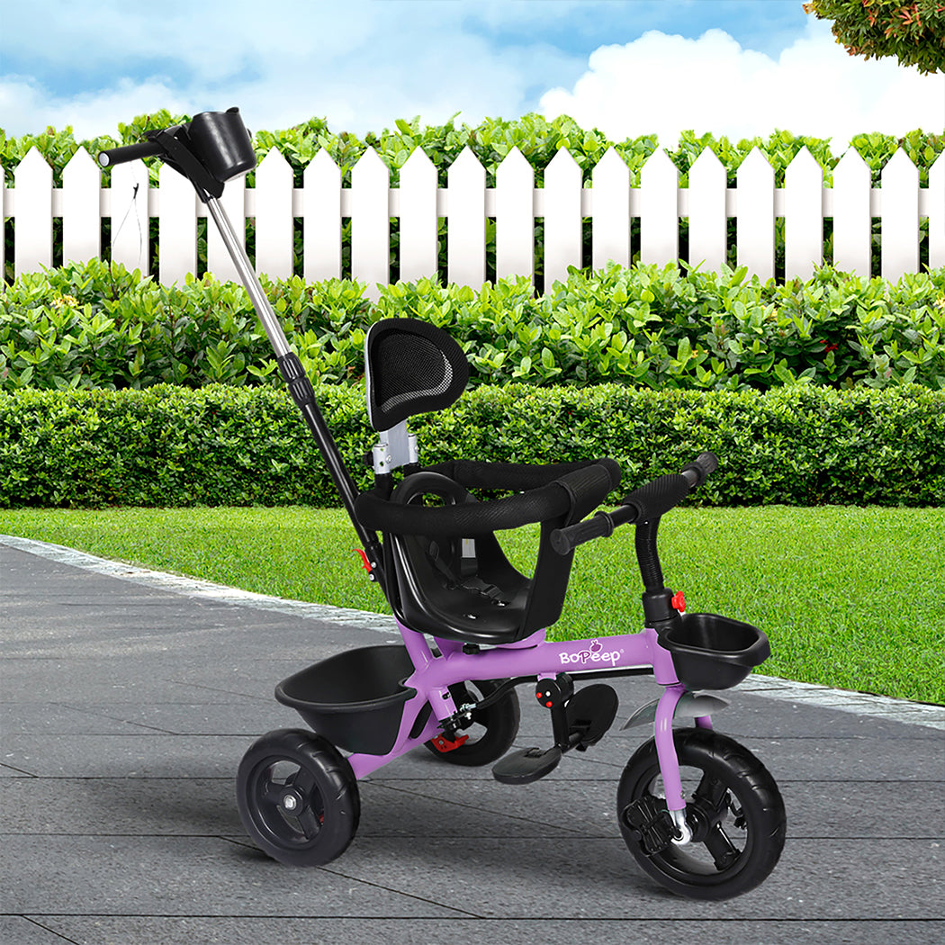 BoPeep Kids Tricycle Ride On Trike Toddler Purple-2006733204148588551