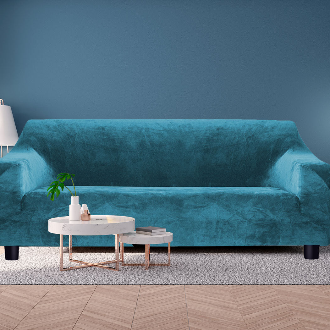 Marlow Sofa Covers 4 Seater High Stretch Green Agate Green-2006732950821015559