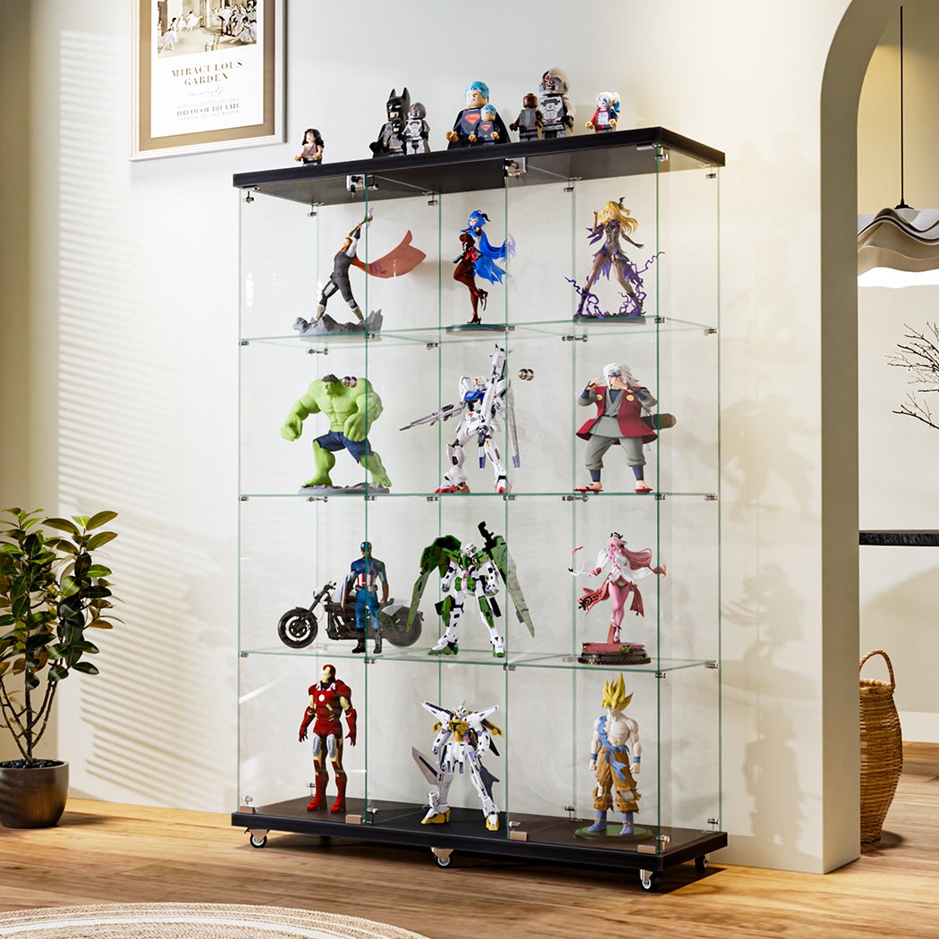 Stacked 169cm Tall Glass Display Cabinet 4 Tier-2006732857472585735