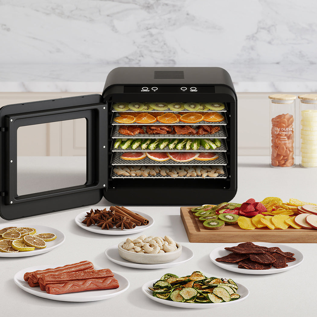 Spector 6 Trays Food Dehydrator Fruit Dehydrators Black-2006733421786828807