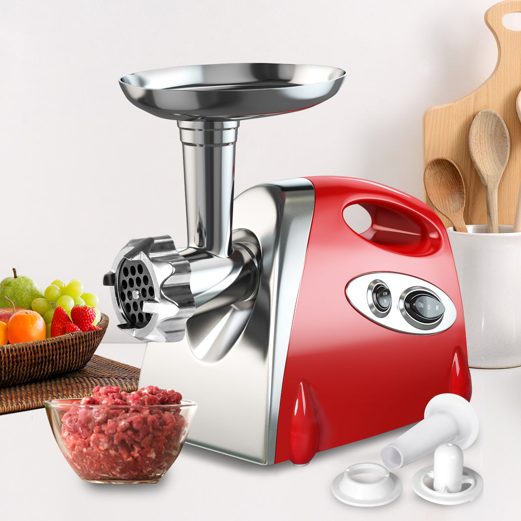800W Electric Meat Grinder Mincer Sausage Red-2018816839370543110