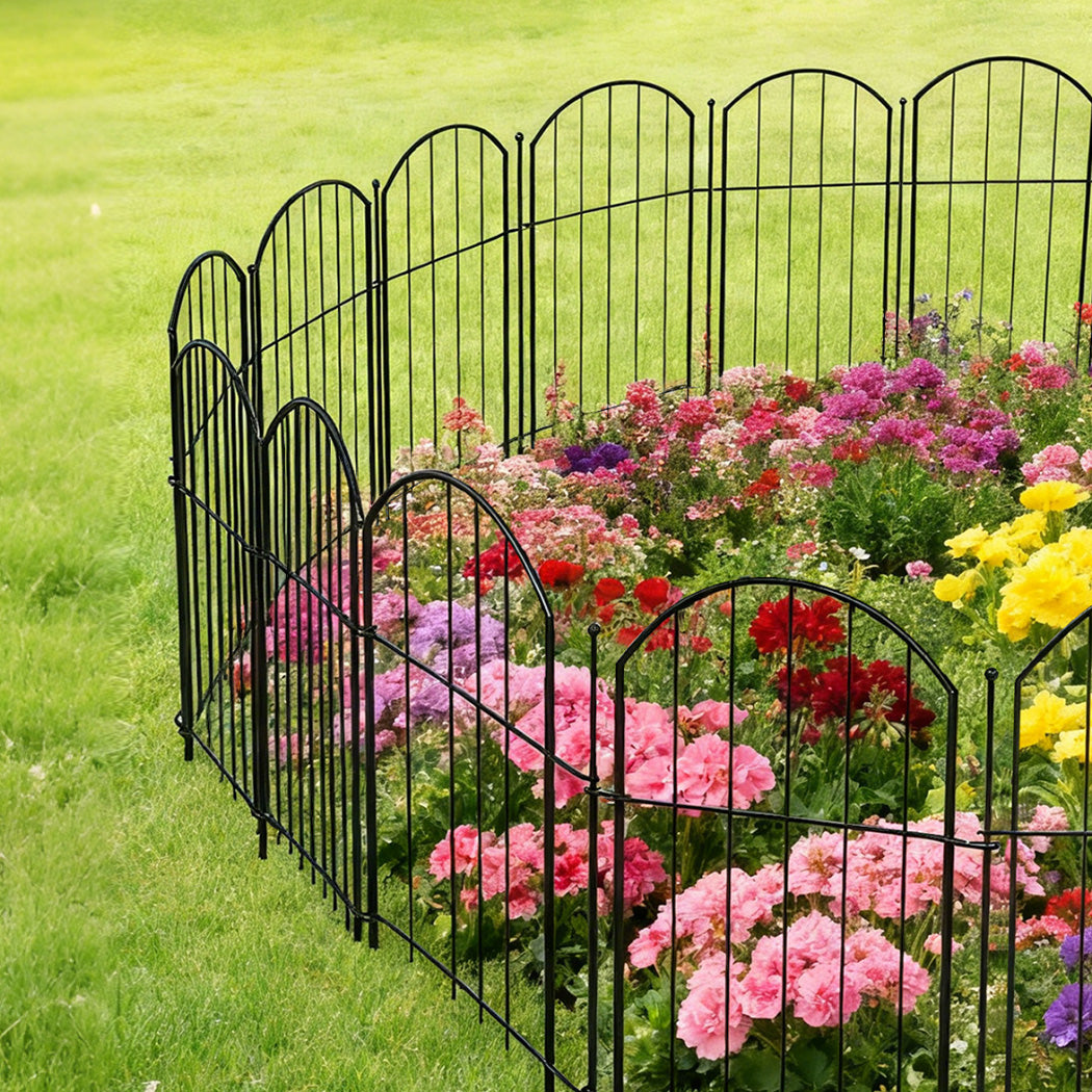 Mountview 10 Pcs Garden Fence Border Rustproof Metal-2006733423007371270