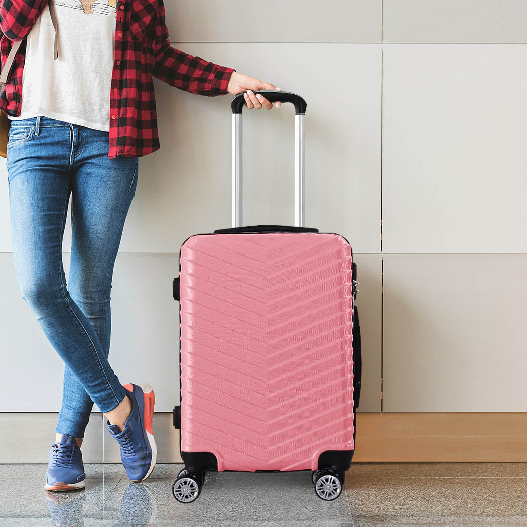 Slimbridge 20" Carry On Travel Luggage Rose 20 inch-2006733061781327879