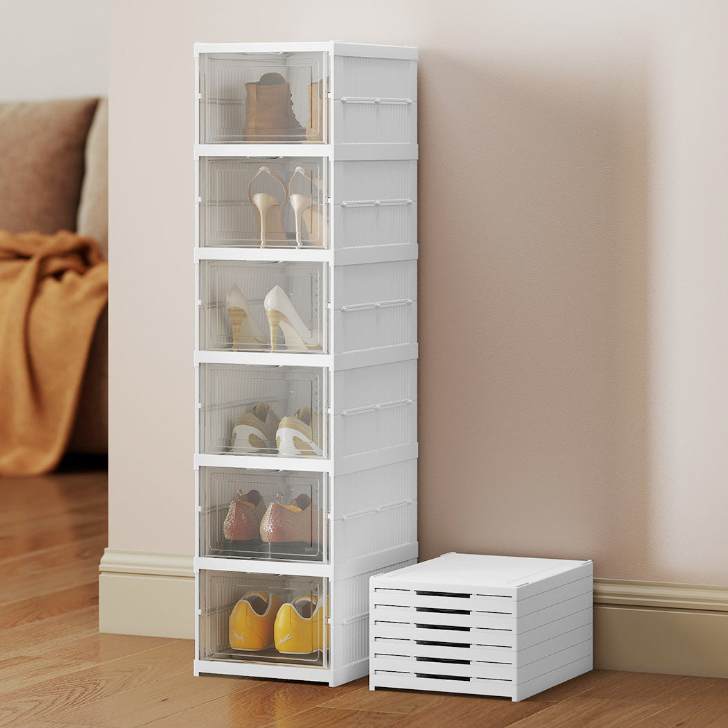 Levede 6 Pcs Shoe Box Home Shoe Shelf Storage Organizer-2006733421182849031