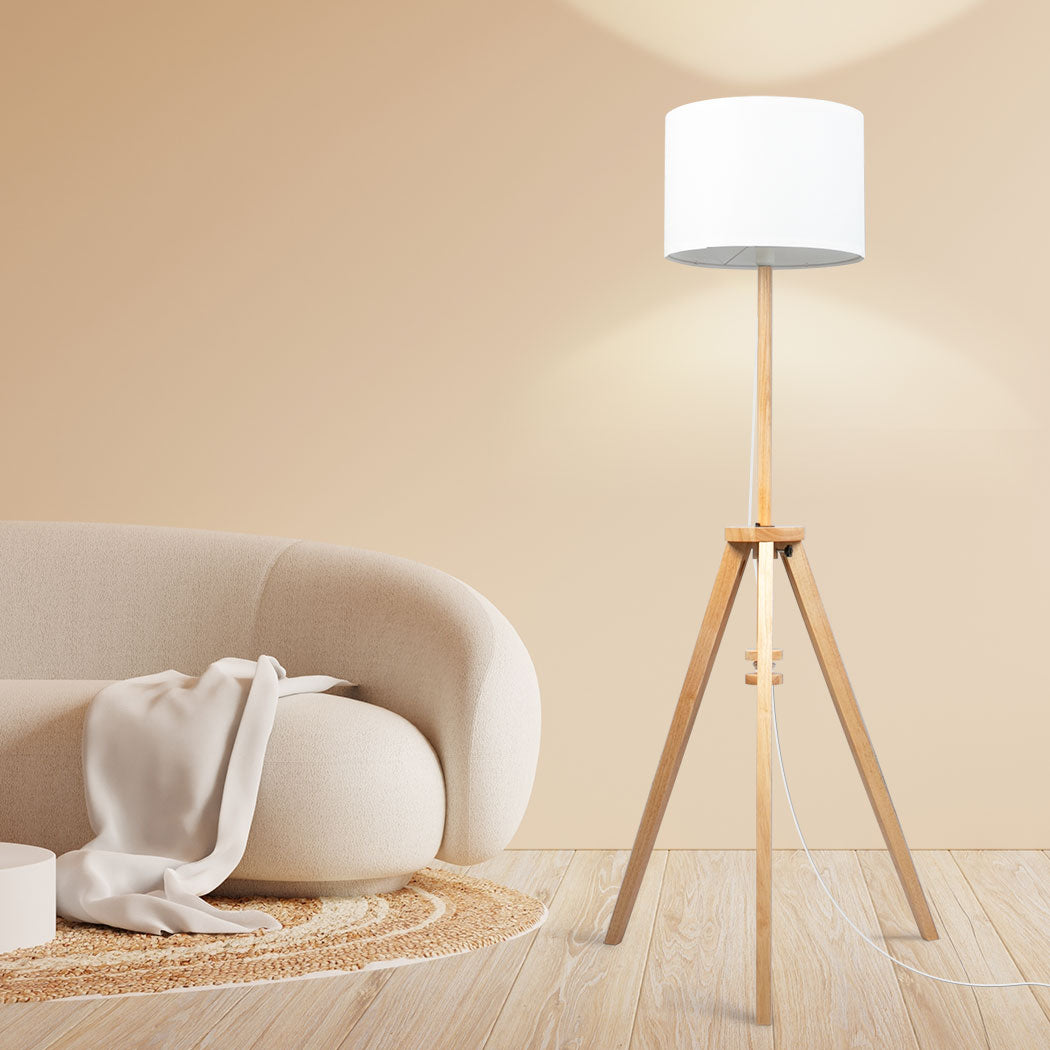 EMITTO Tripod Floor Lamp Wooden Modern Natural-2018816820777193479