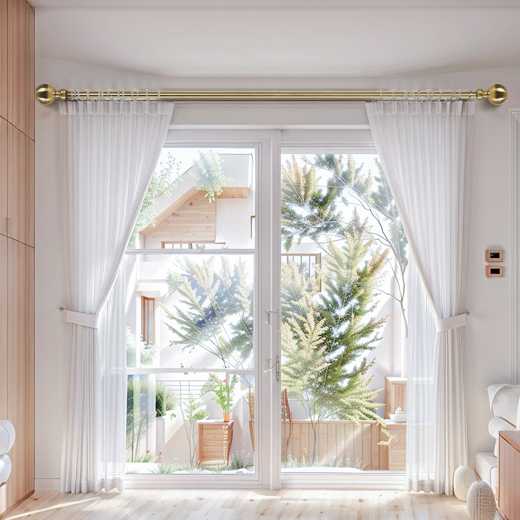 Marlow Curtain Rod Steel Quiet Rail Pole Set-1954802388175032326