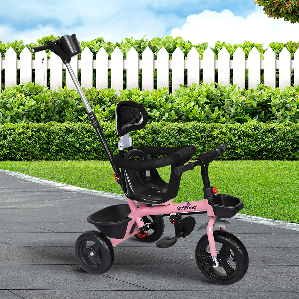 BoPeep Kids Tricycle Ride On Trike Toddler Pink-2006733203976622087