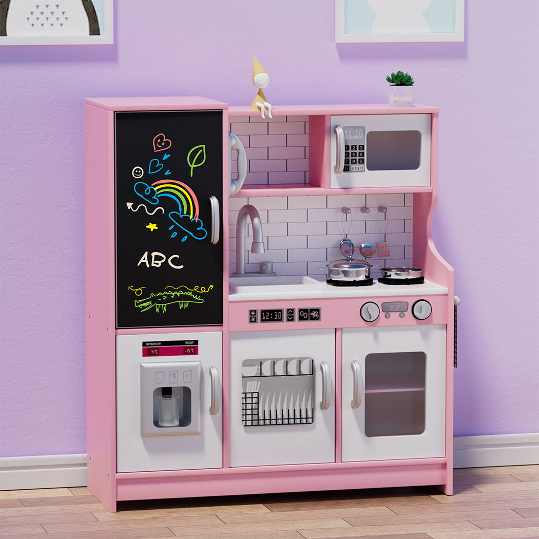 Bopeep Kids Kitchen Set Wooden Pretend Play Cooking Toy-2006732701960376327