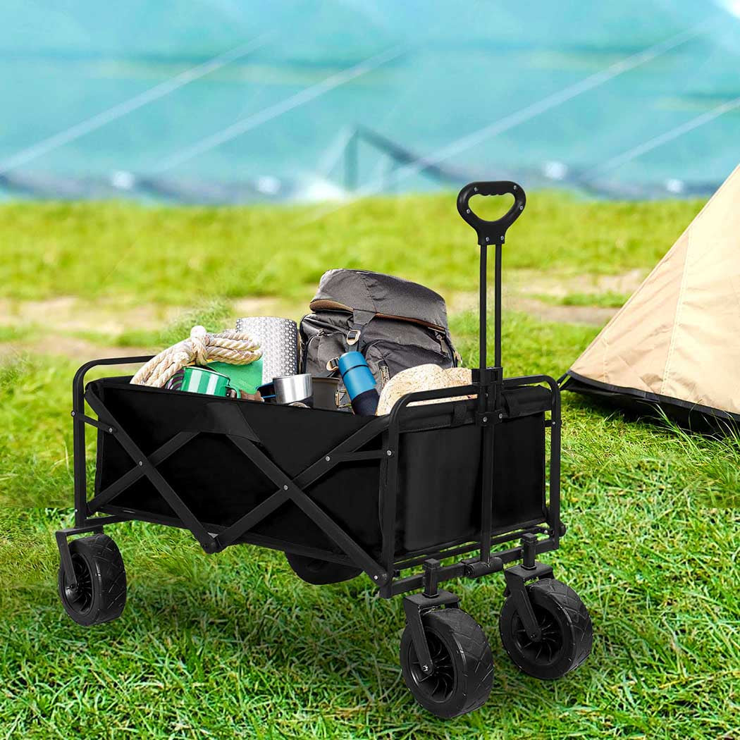 Lambu Garden Camping Trolley Outdoor Black-2018816800208326663