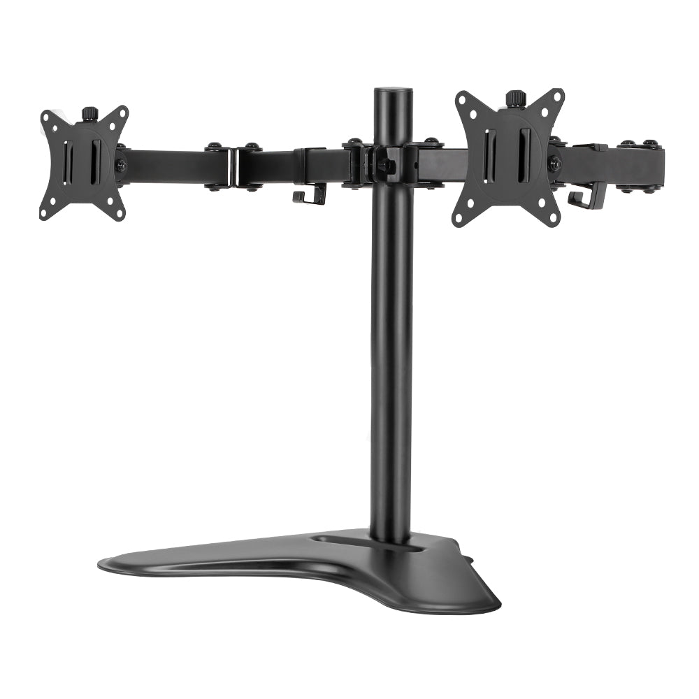 Artiss Dual Adjustable Monitor Arm Stand - Black