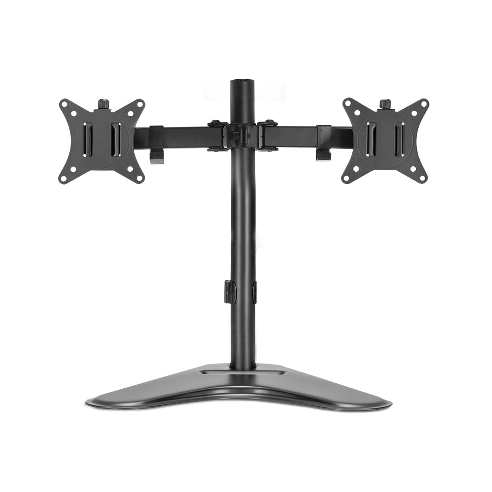 Artiss Dual Adjustable Monitor Arm Stand - Black