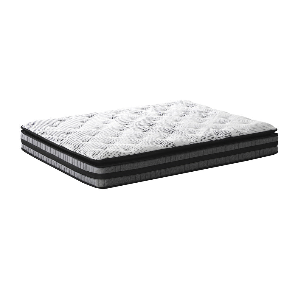Bedra King Mattress Cool Gel Foam Bonnell Spring Pillow Top 22cm
