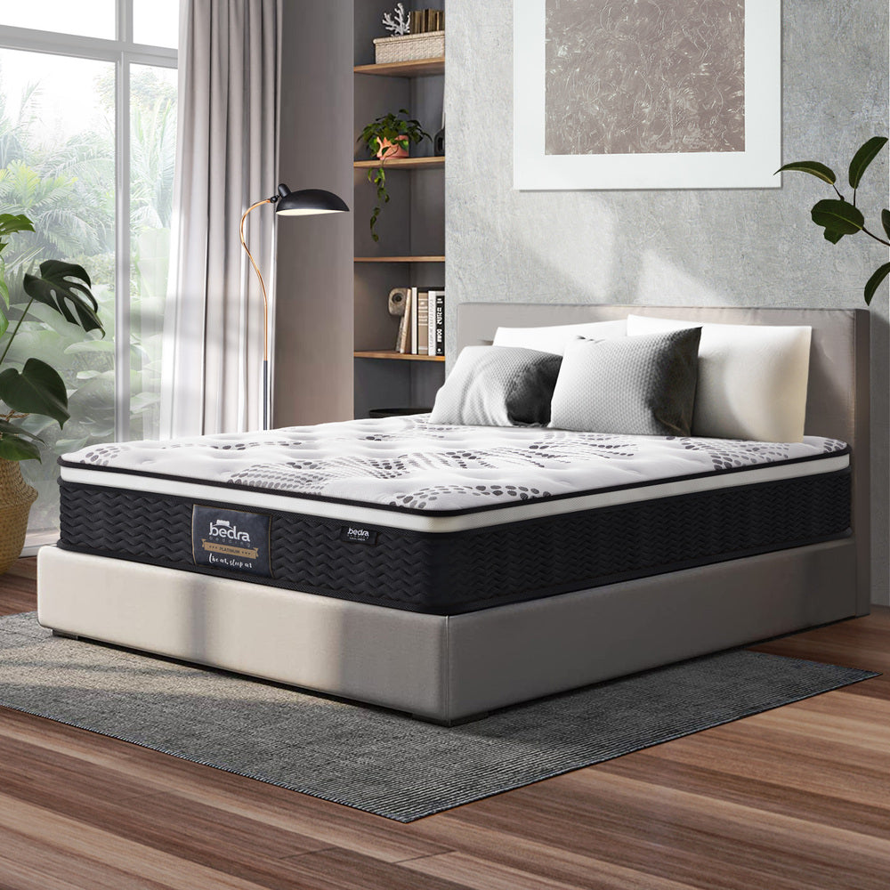 Bedra King Mattress Cool Gel Foam Euro Top Pocket Spring 22cm