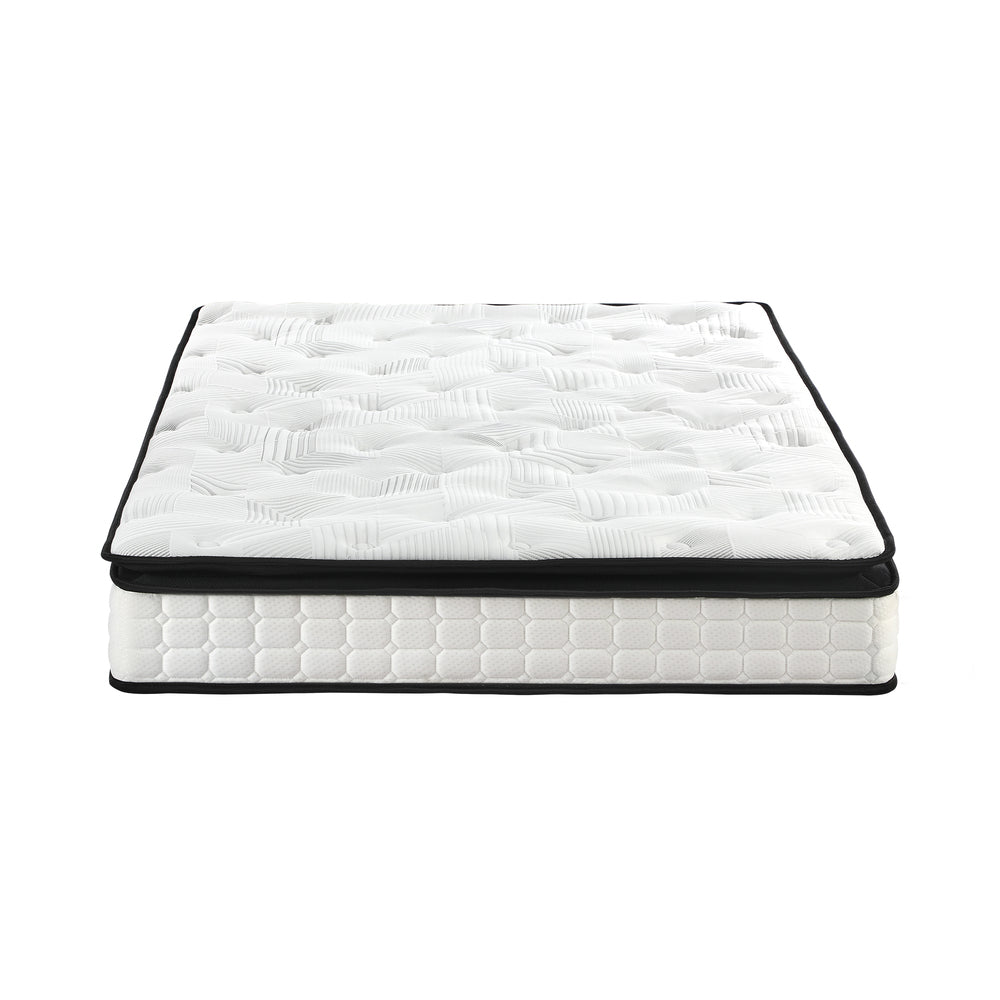 Bedra Double Mattress 22CM Cool Gel Foam Bonnell Spring with Pillows