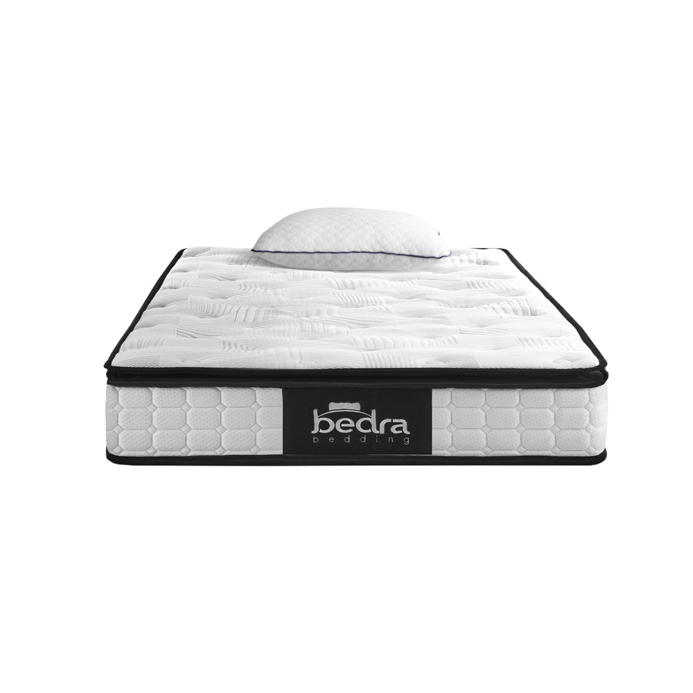 Bedra Single Mattress 22CM Cool Gel Foam Bonnell Spring with Pillow