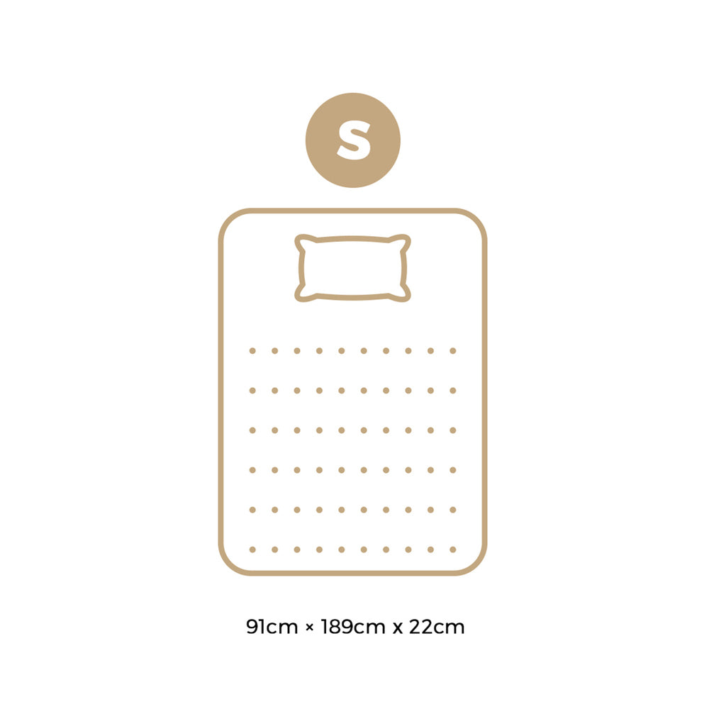 Bedra Single Mattress 22CM Cool Gel Foam Bonnell Spring with Pillow