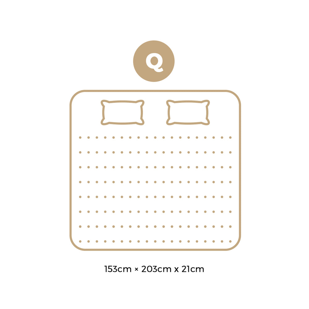 Bedra Queen Mattress Bonnell Spring Tight Top 21CM