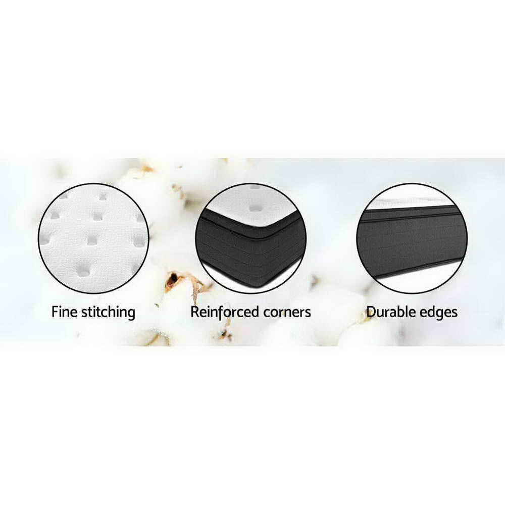 Giselle Bedding 34cm Mattress Euro Top Pocket Spring Single