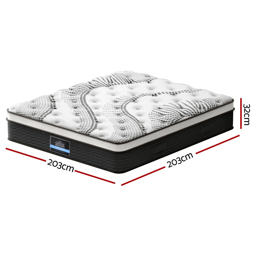 Giselle Bedding 30cm Mattress Pocket Spring Queen