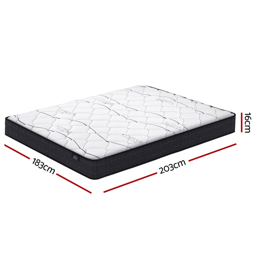 Giselle Bedding 21cm Mattress Euro Top Queen