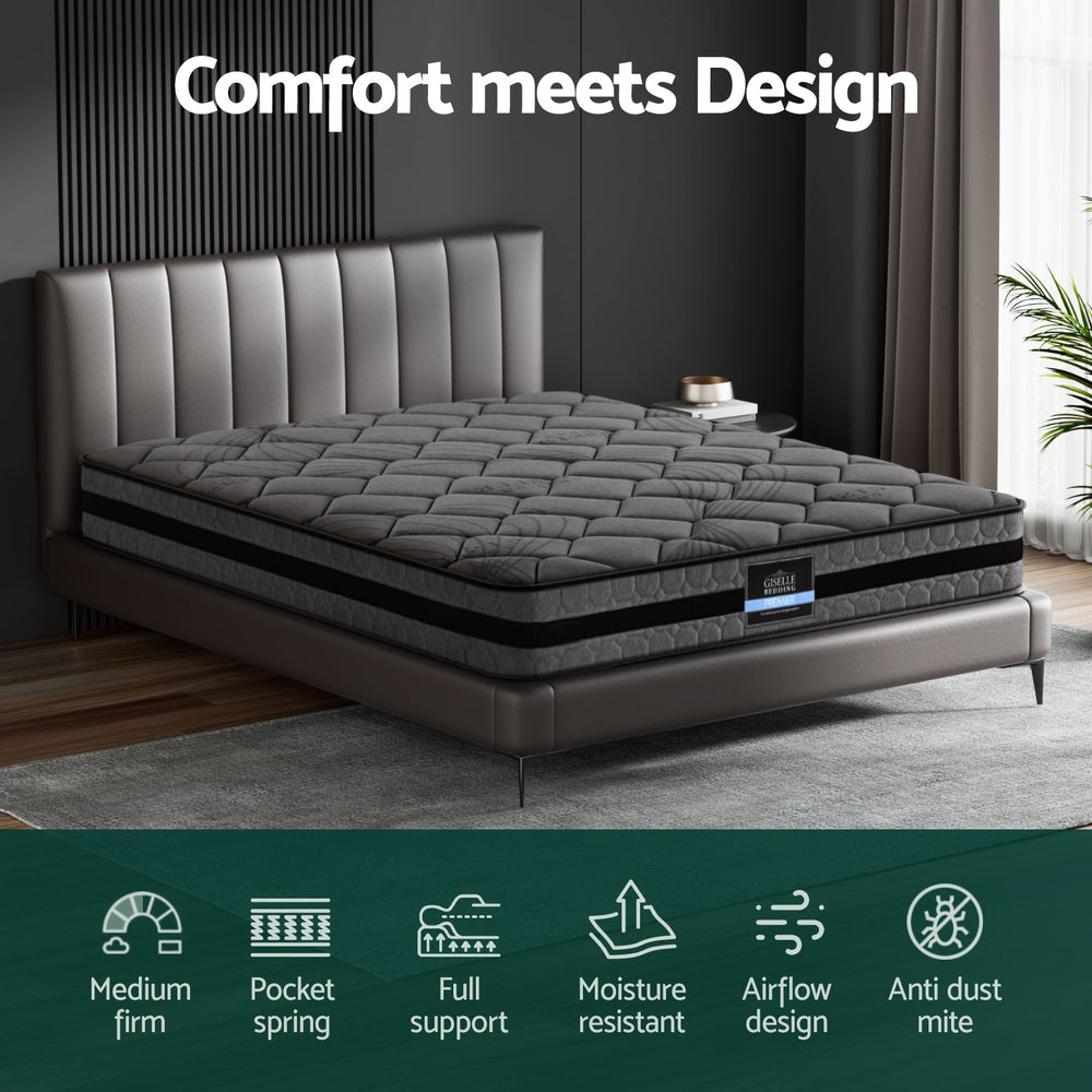 Giselle Bedding 31cm Mattress Euro Top King