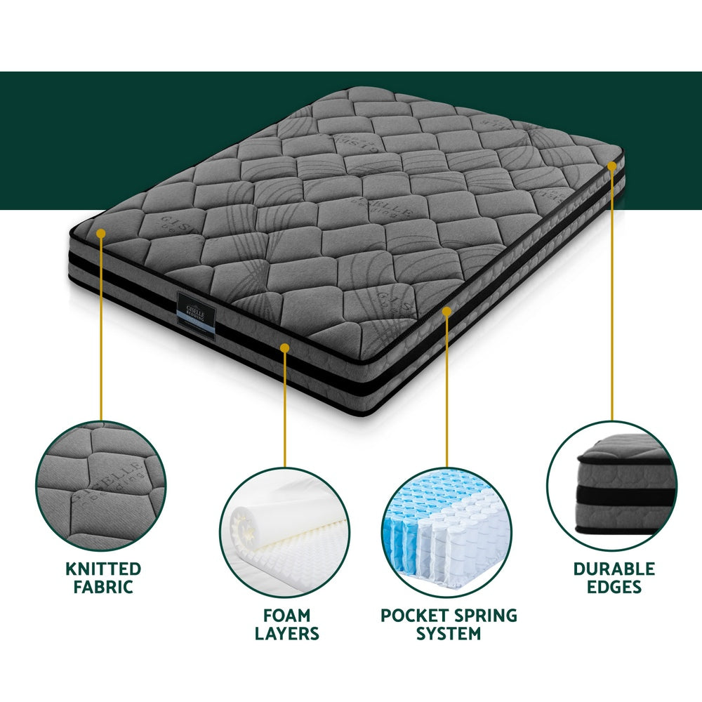 Giselle Bedding 31cm Mattress Euro Top King