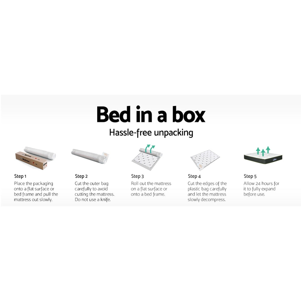 Giselle Bedding 32cm Mattress Euro Top Queen