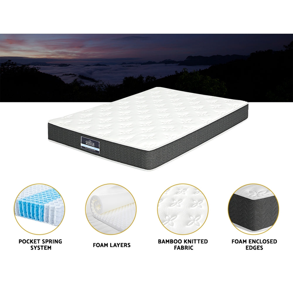 Giselle Bedding 21cm Mattress Tight Top King Single