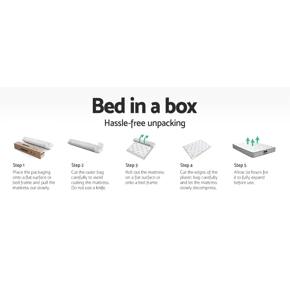 Giselle Bedding 32cm Mattress Euro Top King