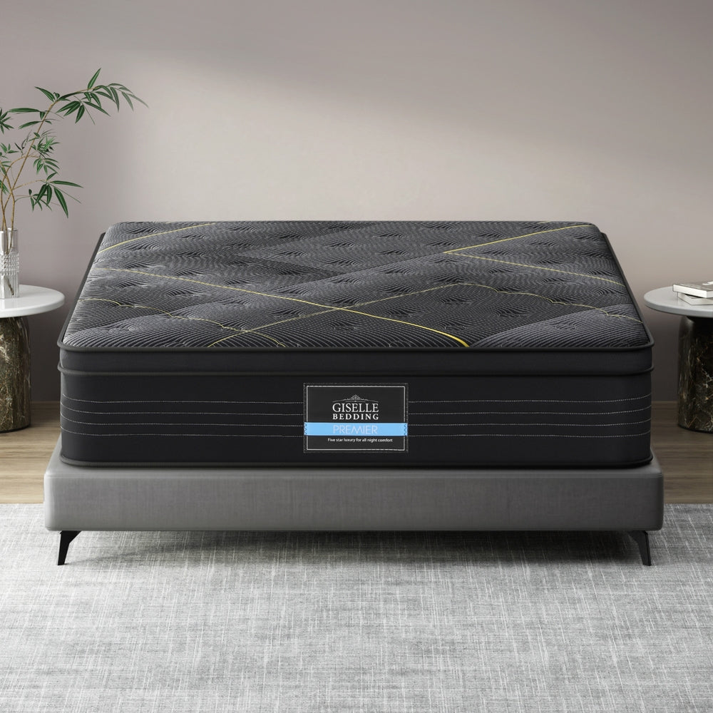 35cm Giselle Mattress Queen Bed Bamboo Pocket Firm Foam