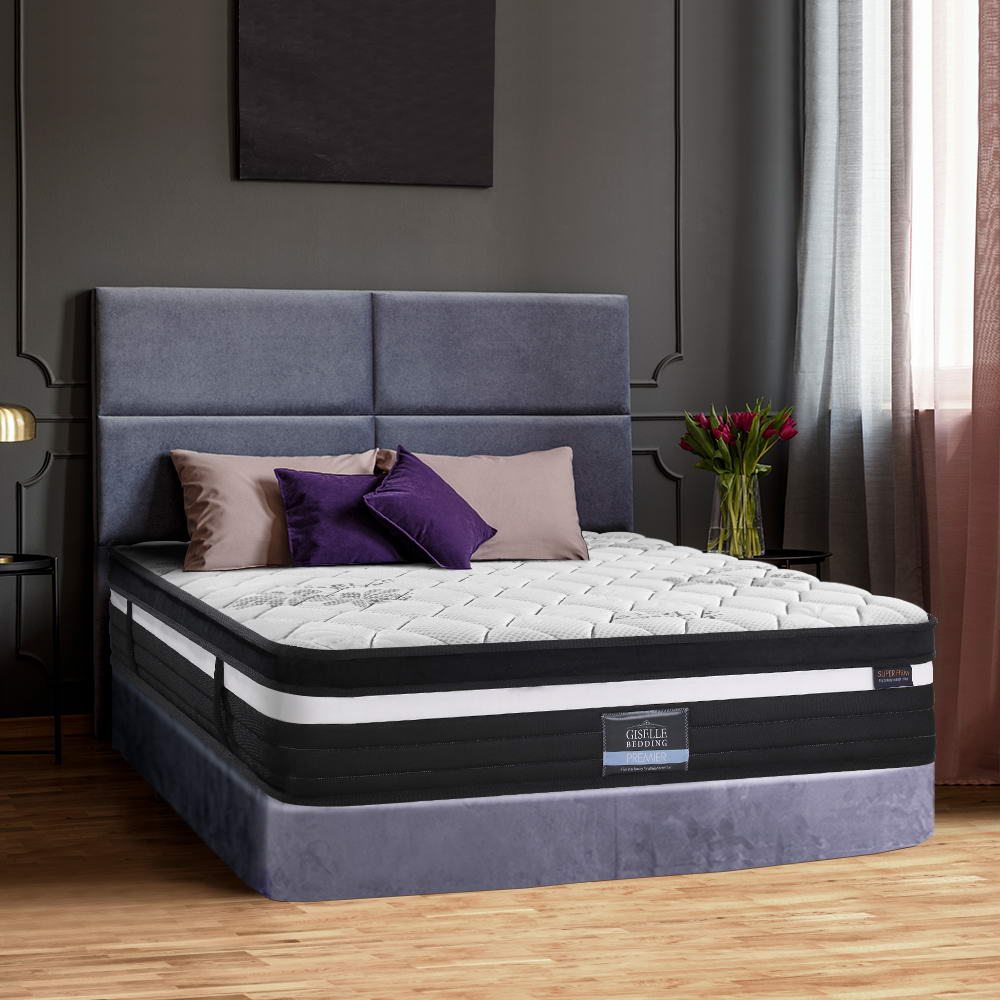 King Mattress Euro Top Memory Foam Non-woven Pocket Spring