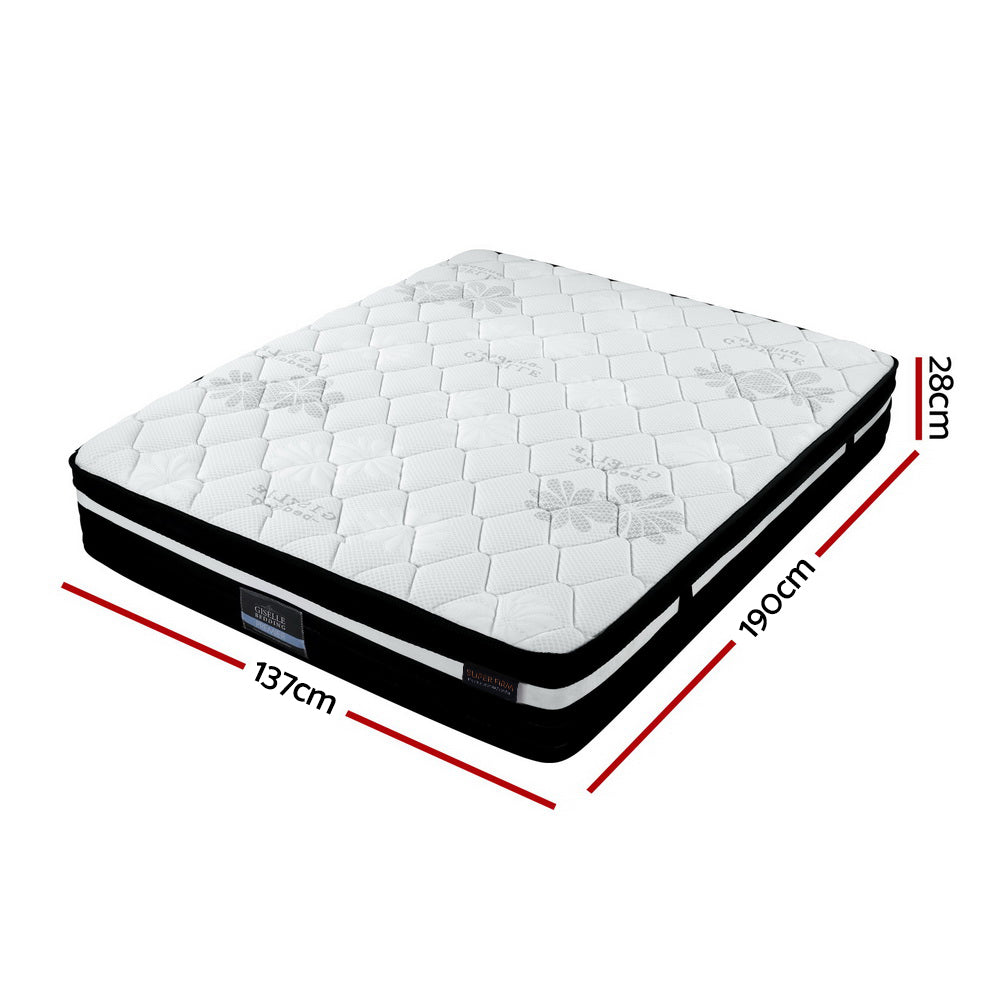 King Mattress Euro Top Memory Foam Non-woven Pocket Spring