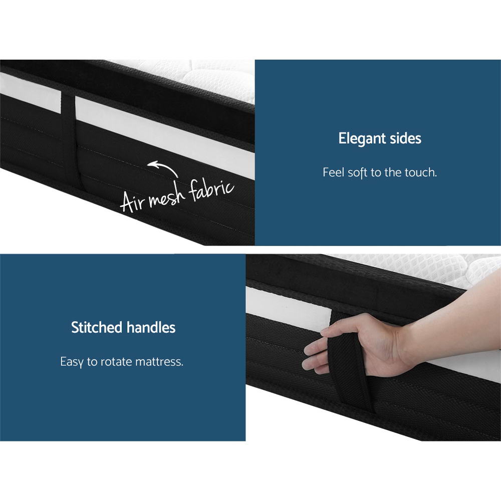 King Mattress Euro Top Memory Foam Non-woven Pocket Spring