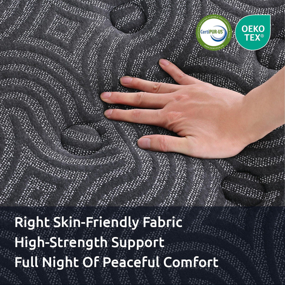 Levitex Single Mattress 34 cm 5-Zone Pressure Relief Pocket Spring with Reinforced Edge Support & Breathable Gel Memory Foam Hybrid Mattress