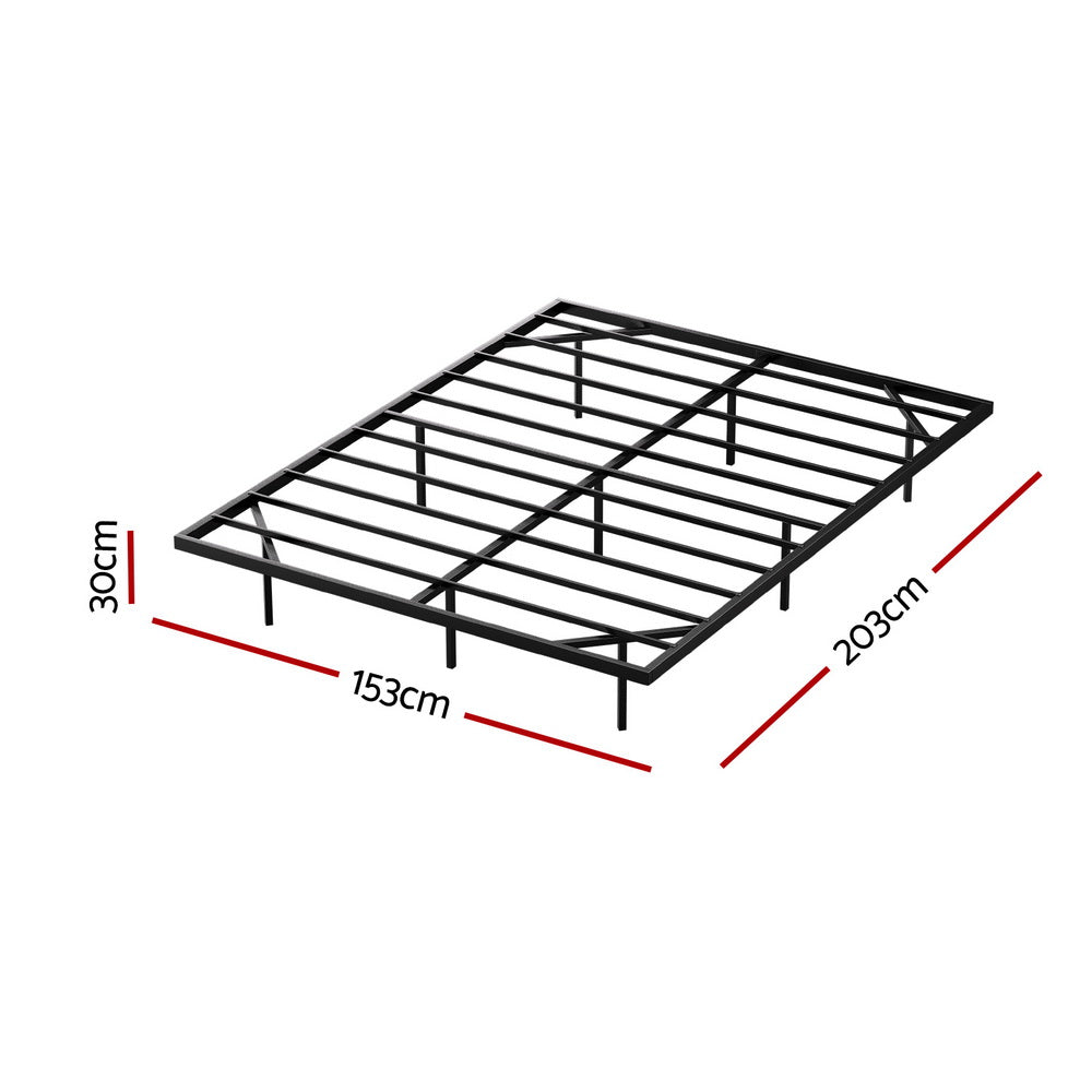Artiss Queen Bed Frame,Floating Metal Bed Frame with Smart LED Lights - Sturdy Metal Platform Bed Base, Silent Design, Tool-Free Assembly, 300KG