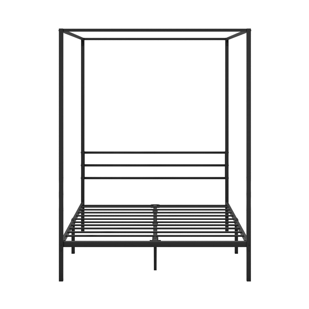 Oikiture Metal Canopy Bed Frame Double Size Platform