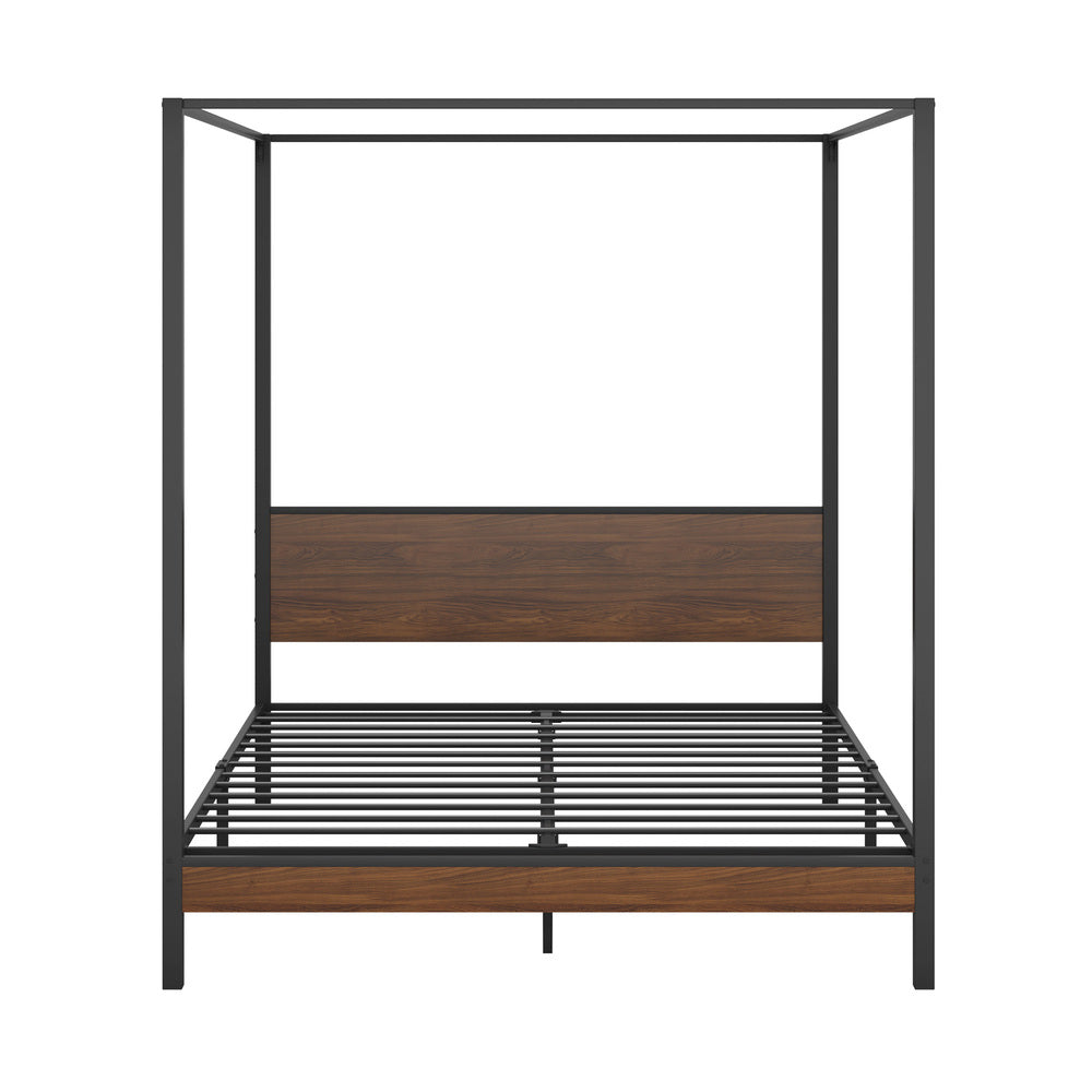 Oikiture Metal Canopy Bed Frame Double Size Beds Platform