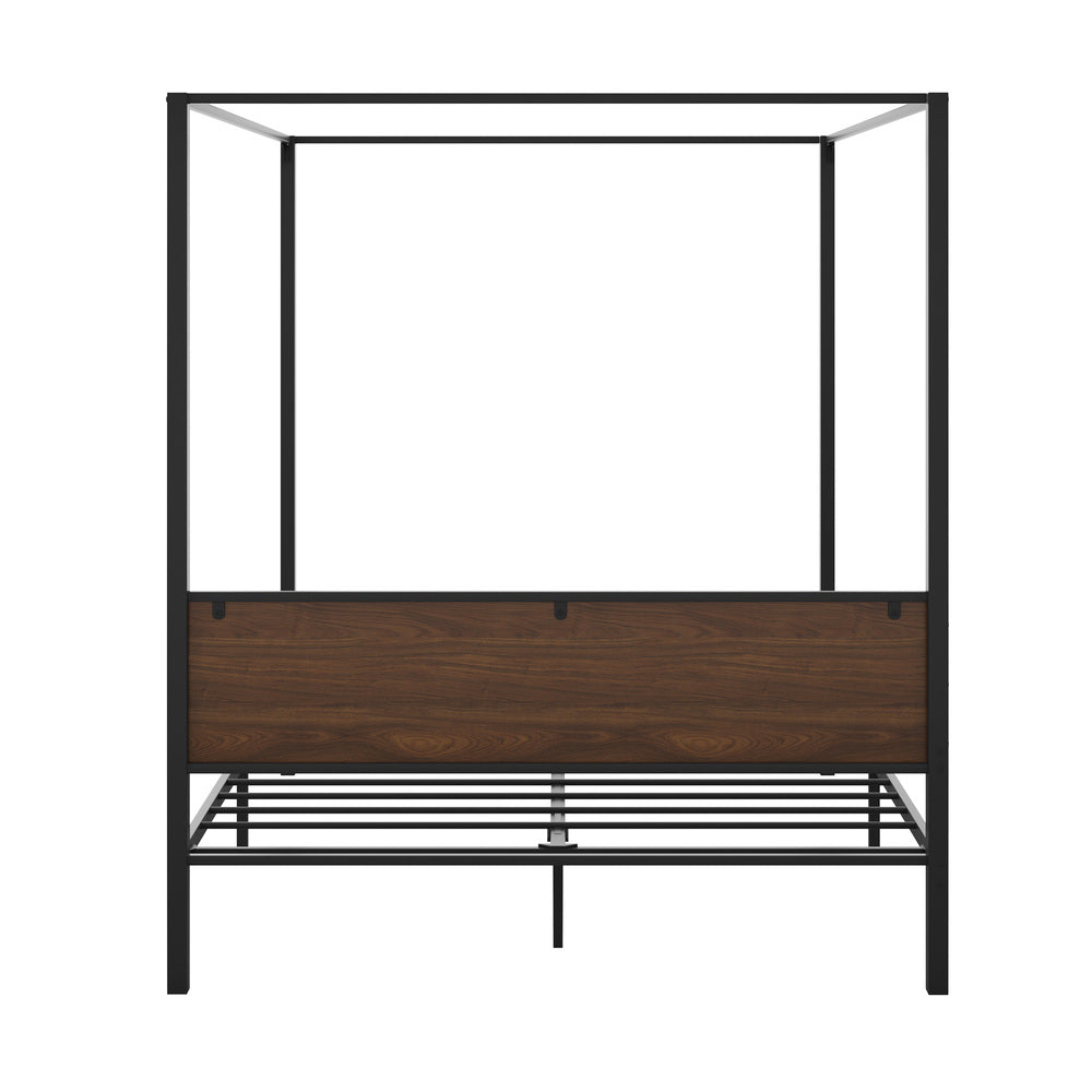 Oikiture Metal Canopy Bed Frame Double Size Beds Platform
