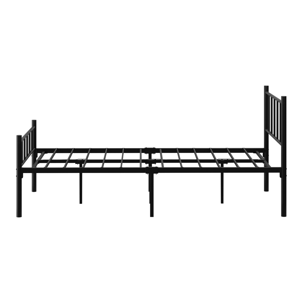 Oikiture Bed Frame King Single Metal Base Platform Black COMA